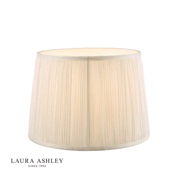 Hemsley Pleated Silk Cream Shade 350mm/14 Inch