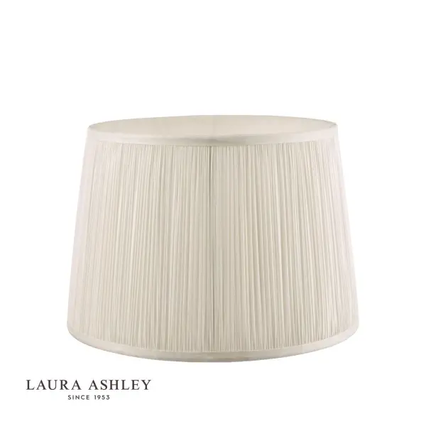 Hemsley Pleated Silk Cream Shade 350mm/14 Inch