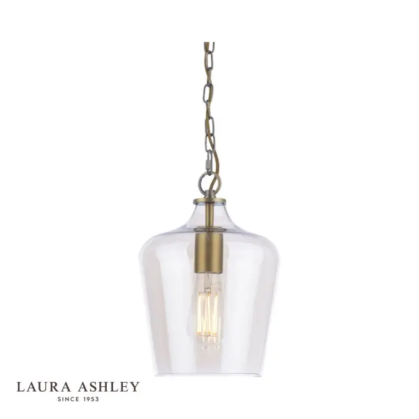 Ockley Antique Brass & Champagne Pendant