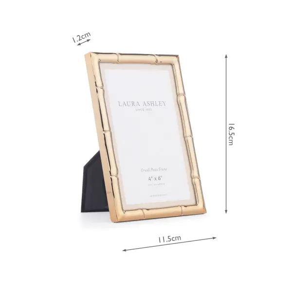 Orwell Polished Gold 4x6 Inch Photo Frame