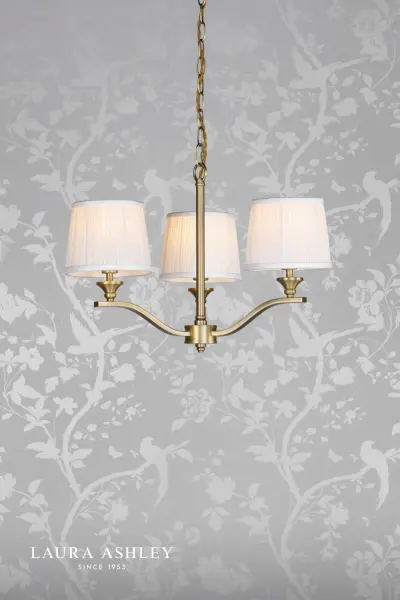 Hemsley 3 Light Antique Brass Ceiling Pendant