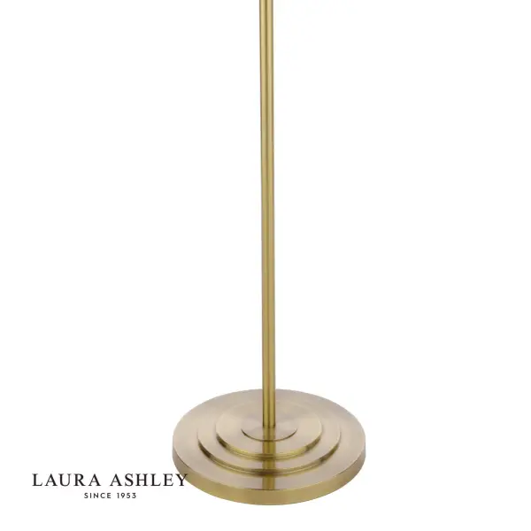 Marlowe Swing Arm Floor Lamp in Antique Brass C/W Shade