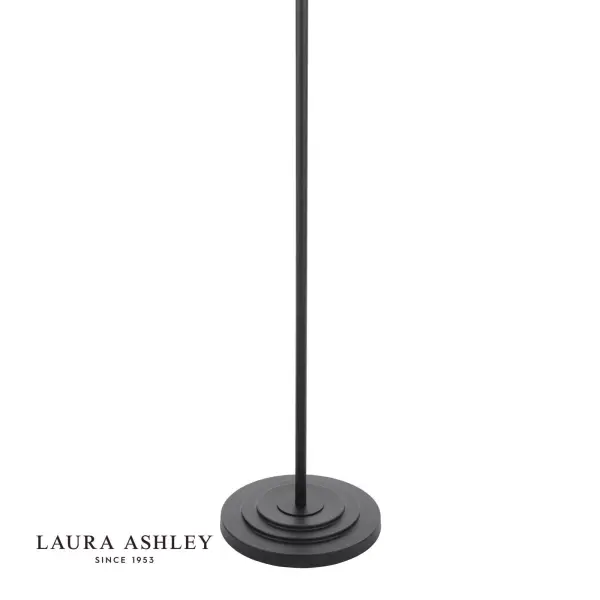 Marlowe Swing Arm Floor Lamp in Matt Black C/W Shade