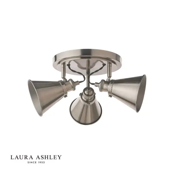 Rufus 3 Light Industrial Nickel Spotlight