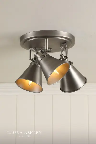 Rufus 3 Light Industrial Nickel Spotlight