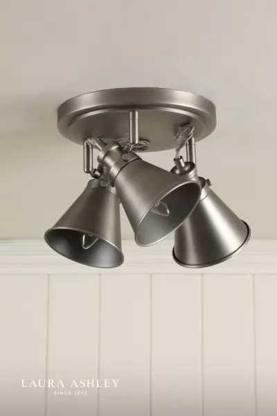 Rufus 3 Light Industrial Nickel Spotlight
