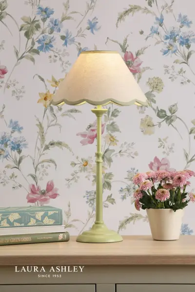 Cordwell Matt Green Table Lamp C/W Shade
