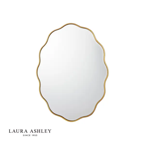 Laura Ashley Medora Mirror Matt Gold 71 x 55cm