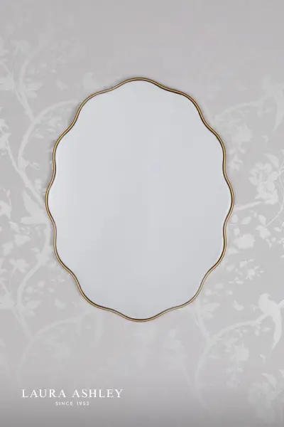 Laura Ashley Medora Mirror Matt Gold 71 x 55cm