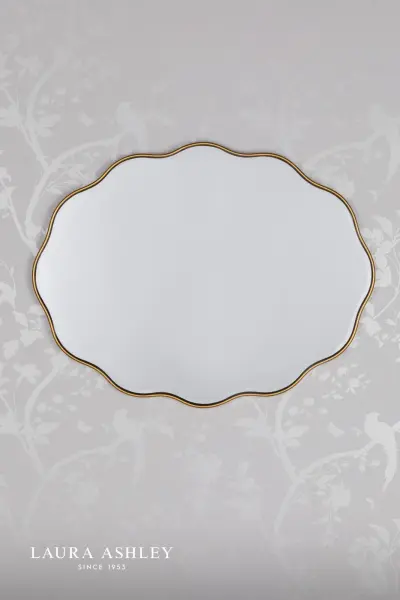 Laura Ashley Medora Mirror Matt Gold 71 x 55cm