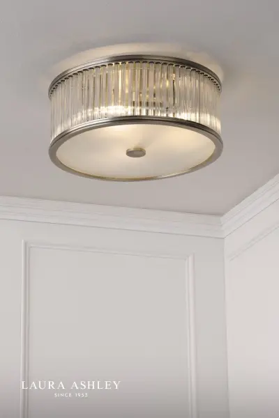 Sutton 2 Light Antique Brass Flush Fitting