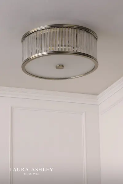 Sutton 2 Light Antique Brass Flush Fitting