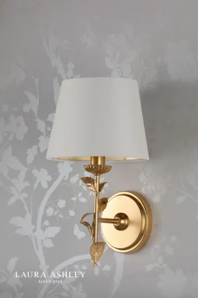 Halton Gold Leaf Wall Light C/W Shade