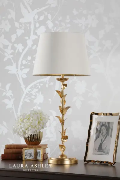 Halton Gold Leaf Table Lamp C/W Shade