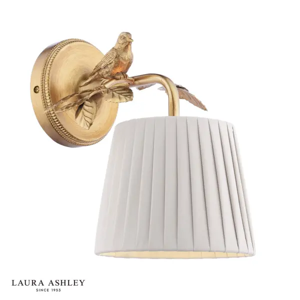 Egelton Aged Brass Wall Light C/W Shade