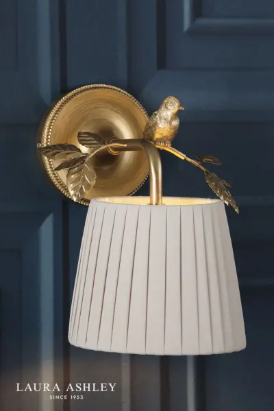 Egelton Aged Brass Wall Light C/W Shade