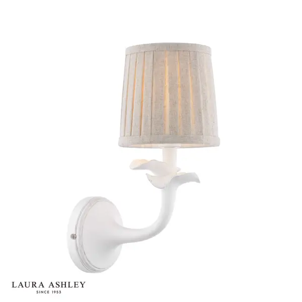 Eleni White Wall Light C/W Shade