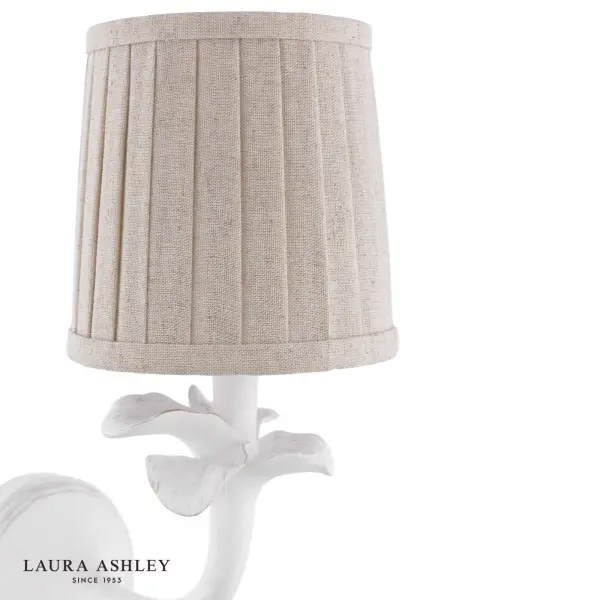 Eleni White Wall Light C/W Shade