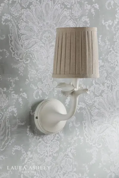 Eleni White Wall Light C/W Shade