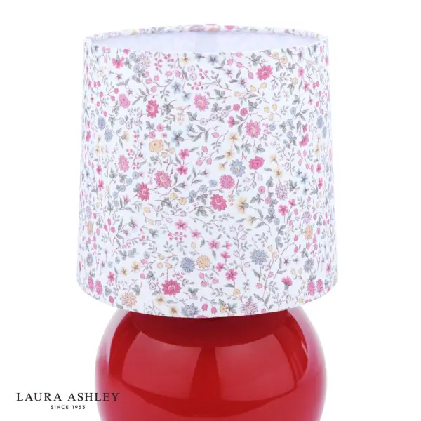 Knowlton Pink Glazed Table Lamp C/W Shade