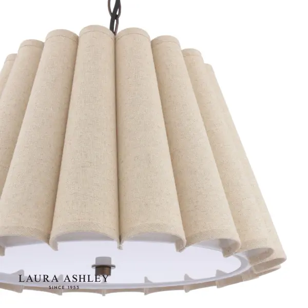 Holwell Antique Bronze Pendant with Natural Shade