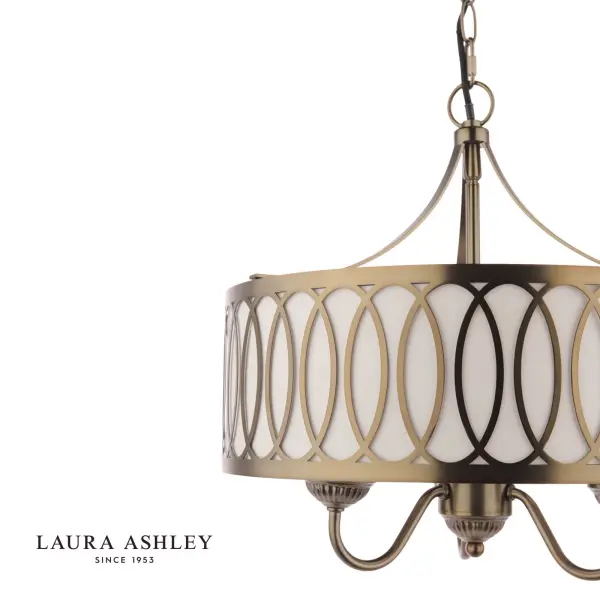Allerford 3 Light Bronze Pendant with Taupe Shade