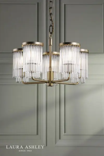 Hilcote 5 Light Antique Brass Ceiling Pendant