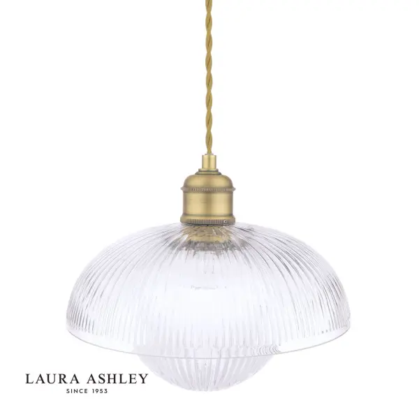 Billham Single Ribbed Glass Pendant
