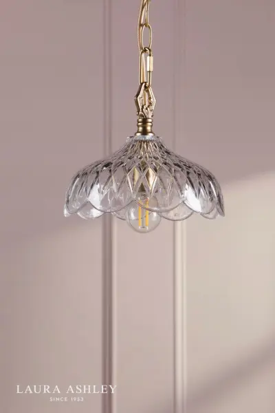 Eversden Antique Brass Single Pendant