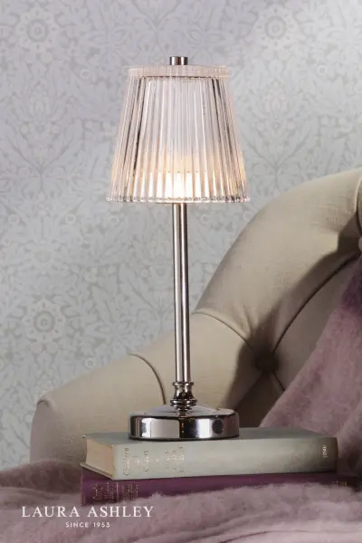Callaghan LED Rechargeable Polished Nickel Table Lamp