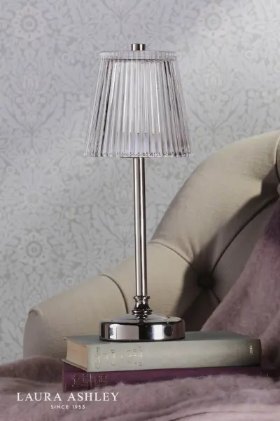 Callaghan LED Rechargeable Polished Nickel Table Lamp