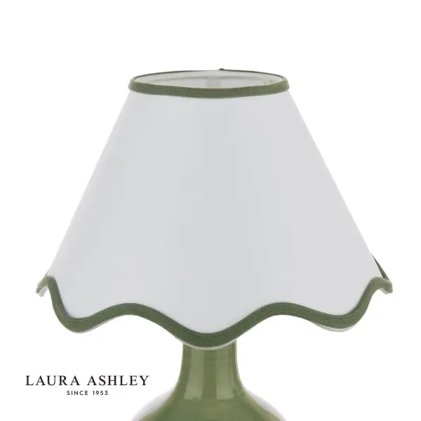 Bramhope Green Ceramic Table Lamp C/W Shade