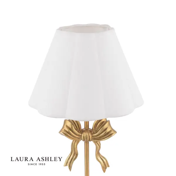 Larkfield Bow Gold Table Lamp C/W Shade