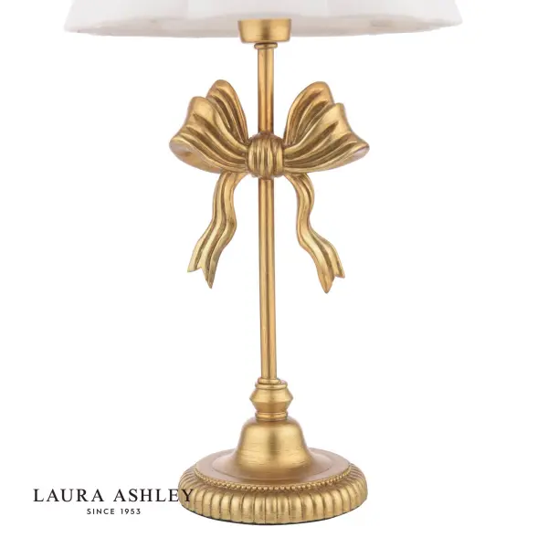 Larkfield Bow Gold Table Lamp C/W Shade