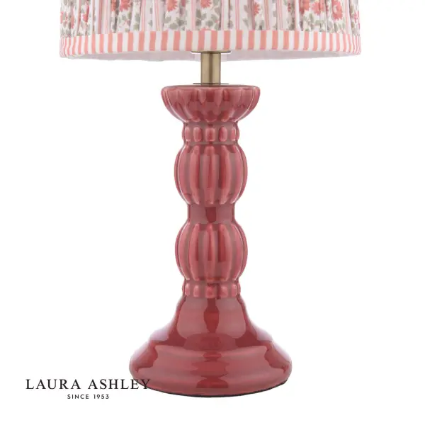 Kelbrook Red Ceramic Table Lamp C/W Shade
