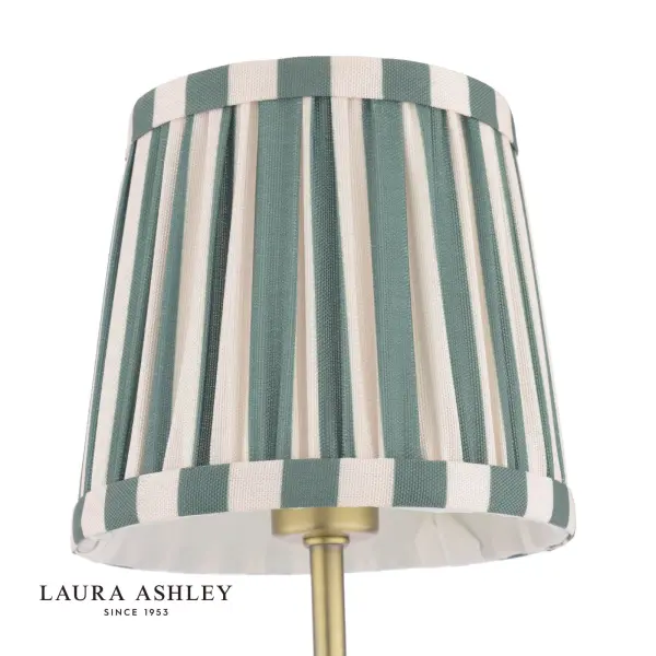 Denwick Antique Brass Wall Light C/W Green Shade