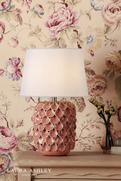 Marwick Pink Ceramic Table Lamp C/W Shade