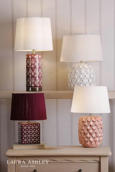 Marwick Pink Ceramic Table Lamp C/W Shade