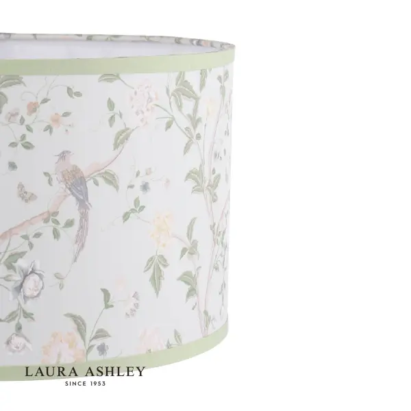 Summer Palace Green Cotton Drum Shade