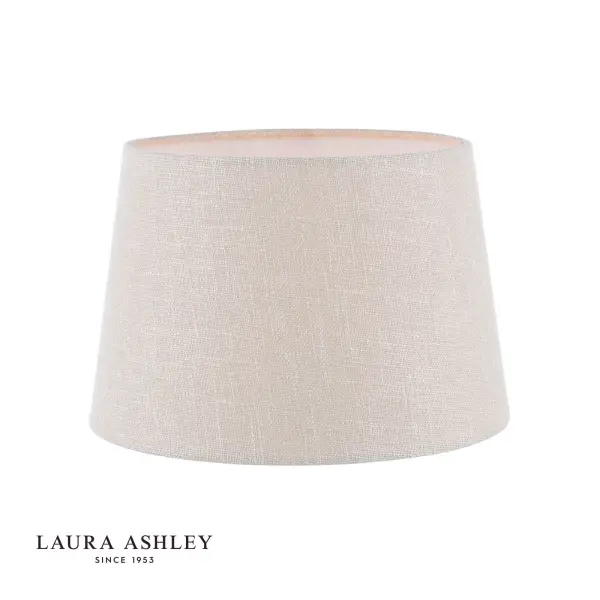 Bacall Natural Linen Drum Shade 250mm/10 inch