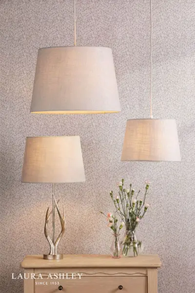 Bacall Natural Linen Shade 300mm/12 inch