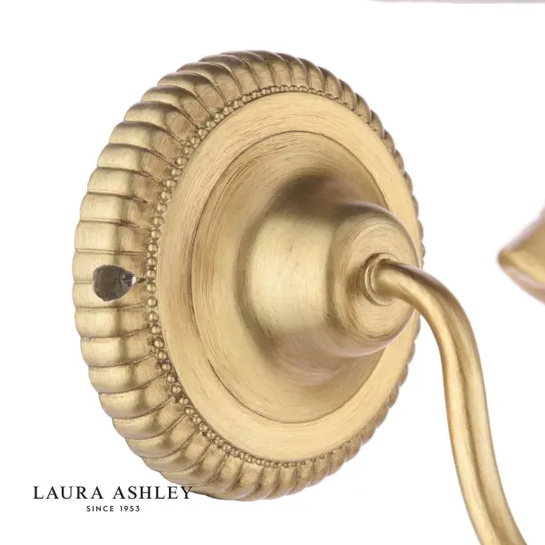 Larkfield Antique Gold Bow Wall Light C/W Shade