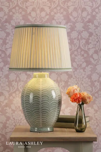 Stannard Green Table Lamp C/W Shade