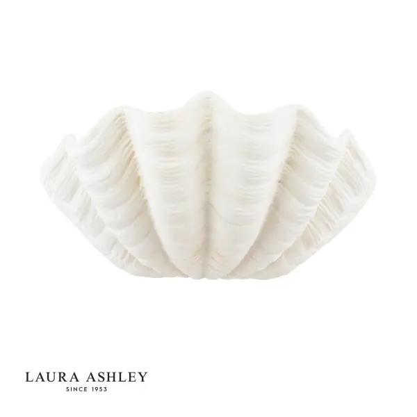 Shell White Ceramic Wall Light