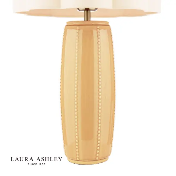 Littleton Yellow Ceramic Table Lamp C/W Shade