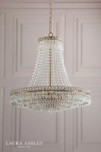 Enid Large Antique Brass Chandelier