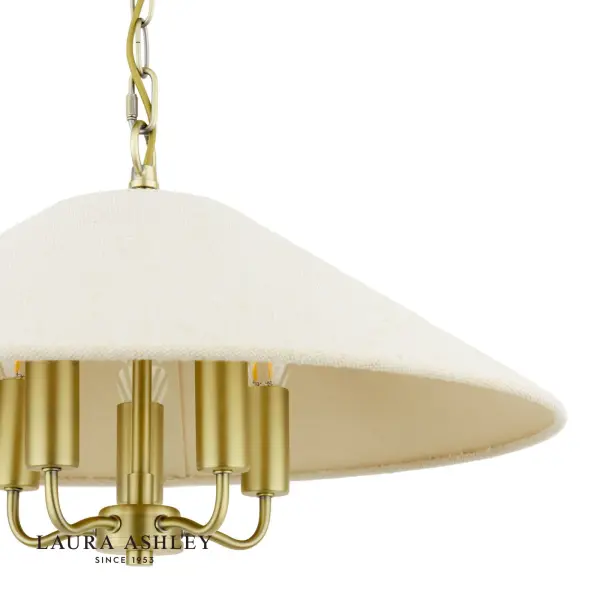 Harland 5 Light Antique Brass Pendant