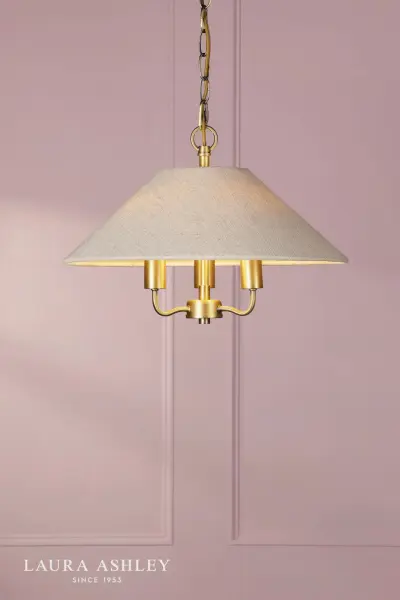 Harland 3 Light Antique Brass Pendant
