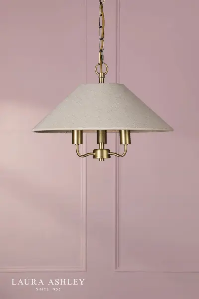 Harland 3 Light Antique Brass Pendant