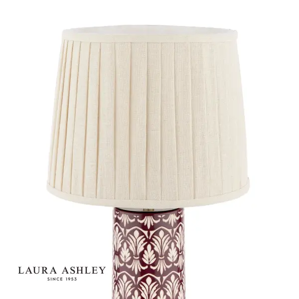 Medlock Purple Ceramic Table Lamp C/W Shade